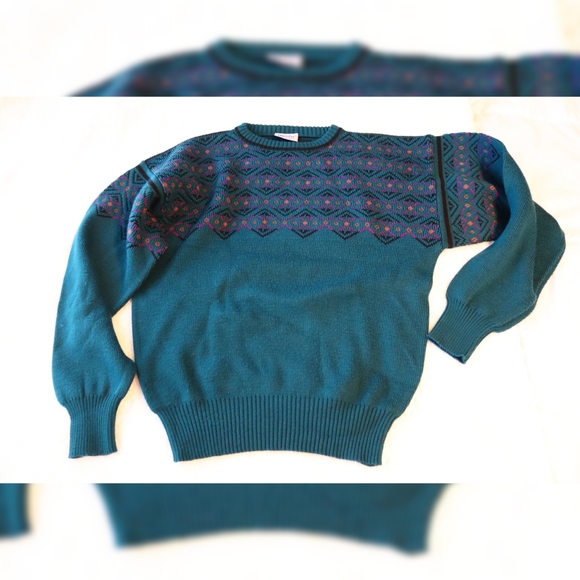 Vintage Sweaters - Vintage Meister Chunky Ski Sweater Size Medium